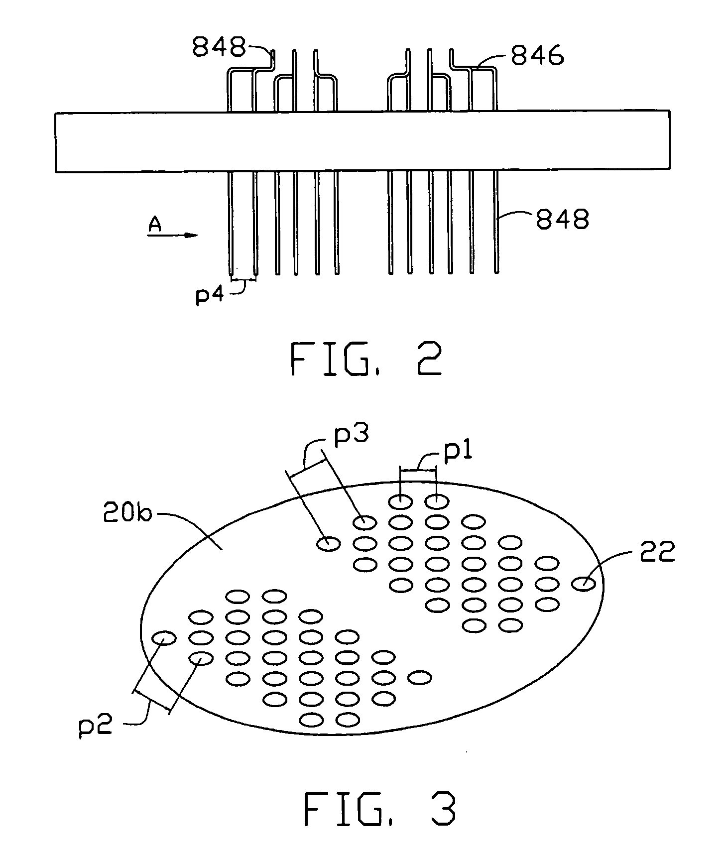 Electrical connector with different pitch terminals