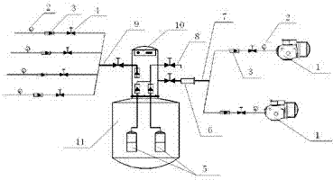 Efficient quick method for treating separated directly-connected vacuum preloaded foundation