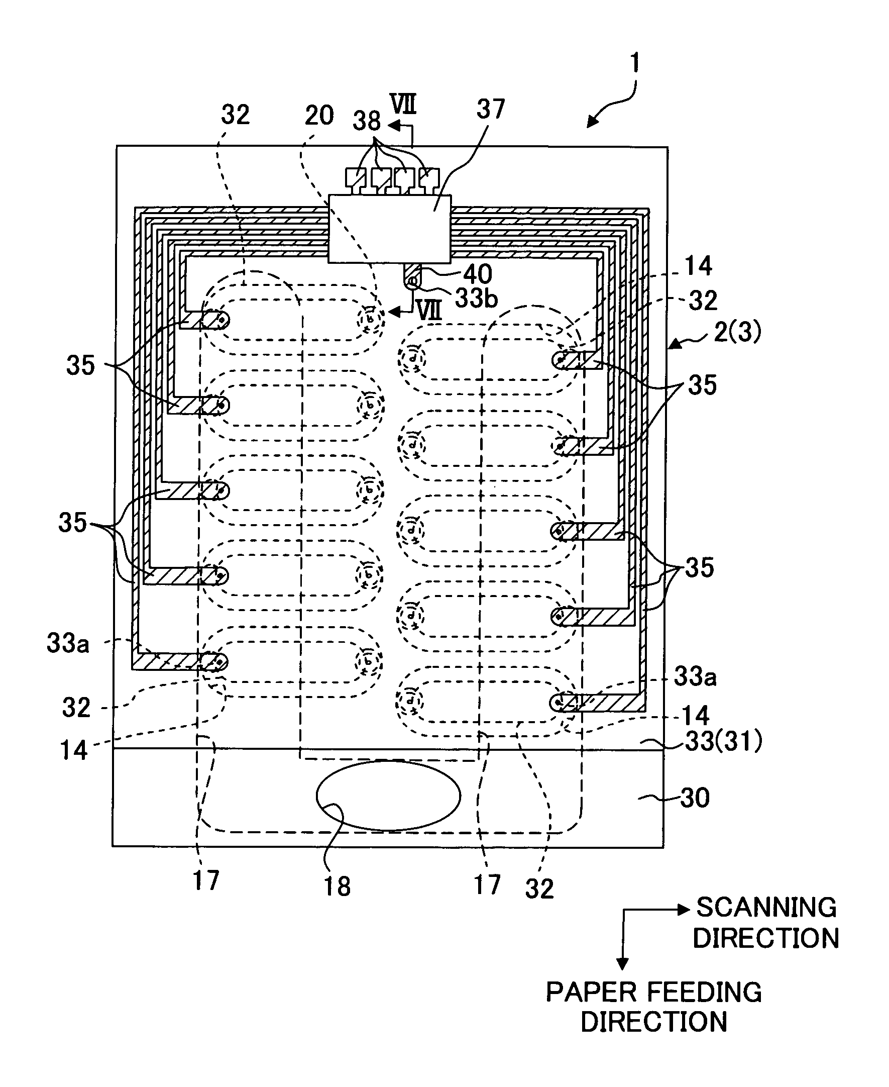 Piezoelectric actuator, liquid transporting apparatus, and method of producing piezoelectric actuator
