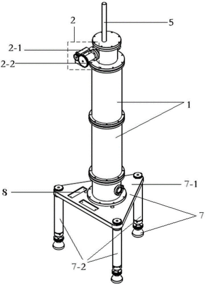 Vertical gravity gradient measurement system