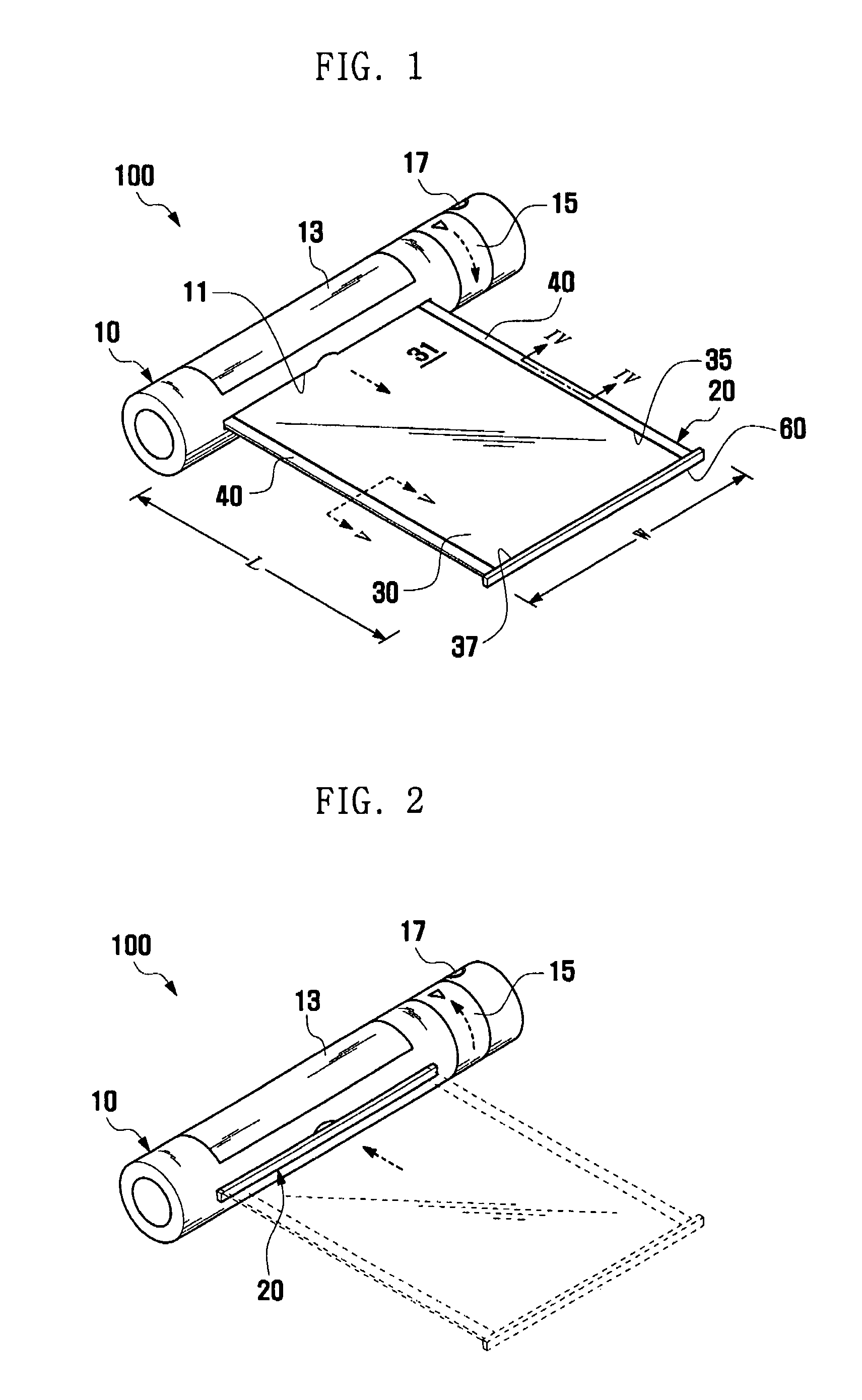 Flexible display unit mobile terminal having the same