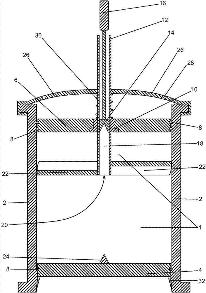 Device for storing and mixing bone cement