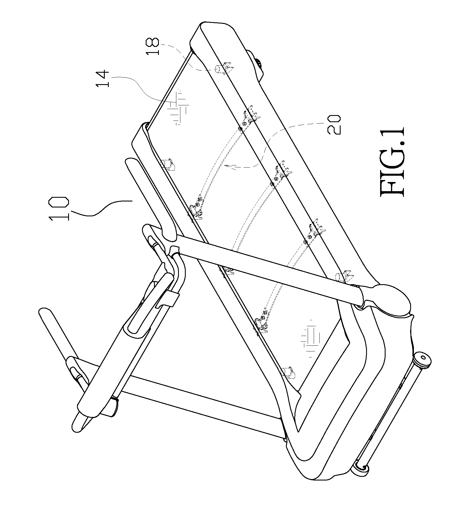 Cushioning mechanism for a treadmill
