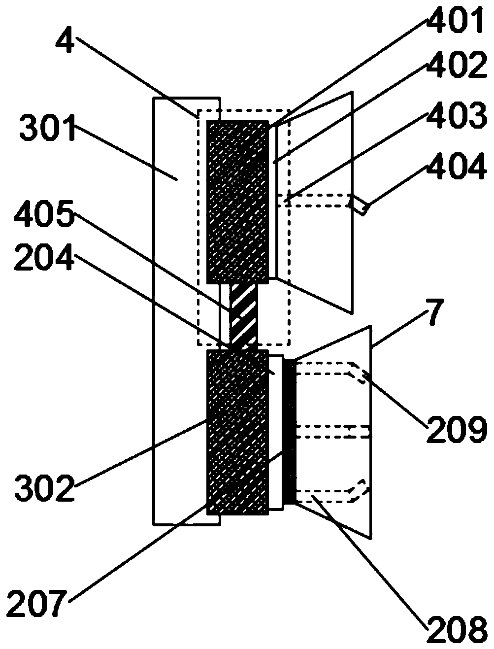 A spraying device for rinsing the edge of a glass substrate frame