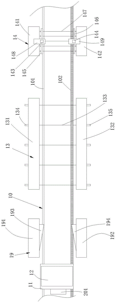 A foam brick cutting device capable of cutting blocks of different specifications