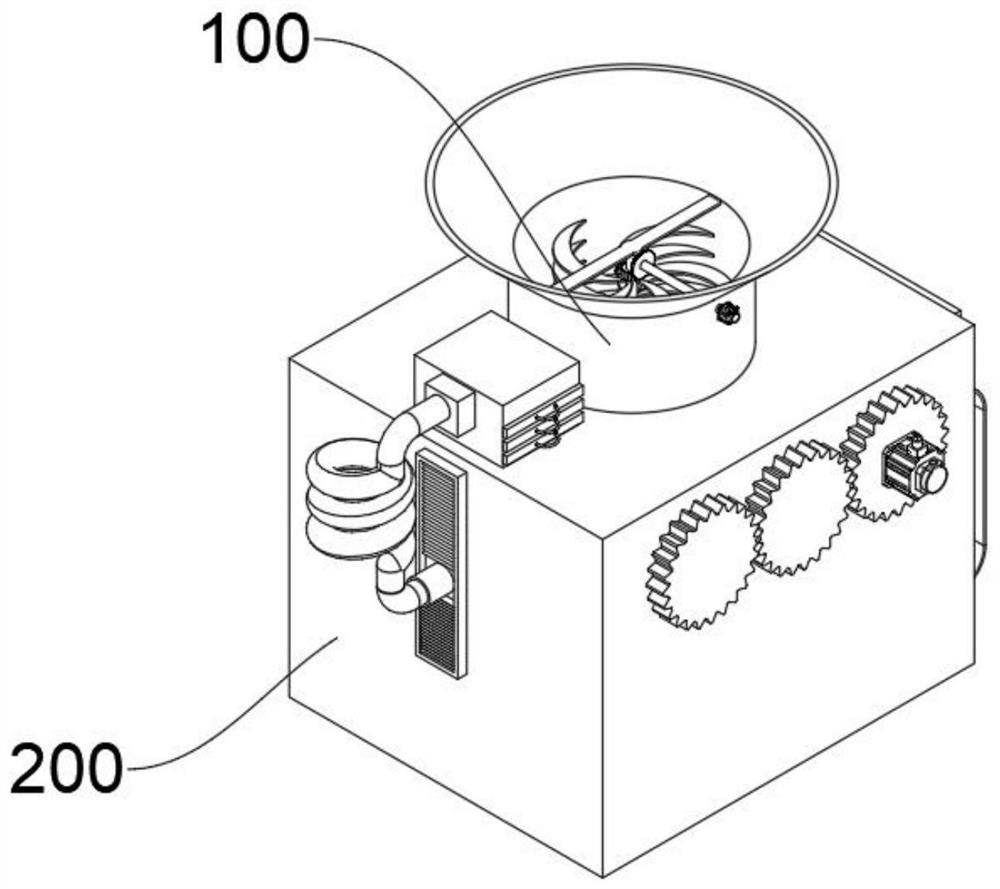 Fully enclosed potato starch cleaning device based on sewage recycling