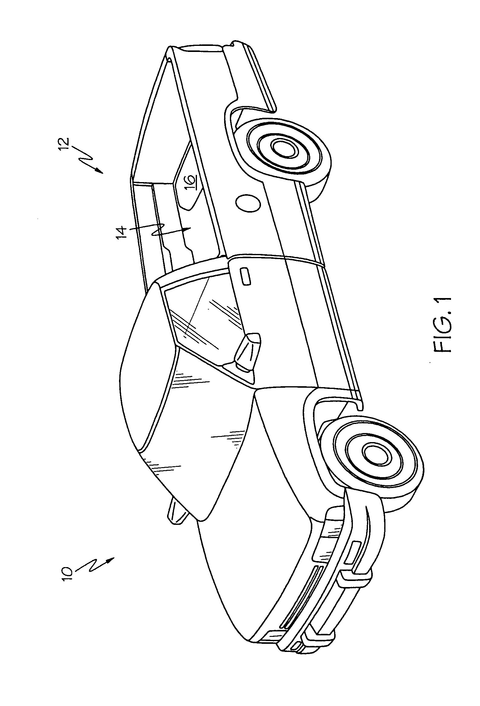Support structure for a spare tire on a vehicle