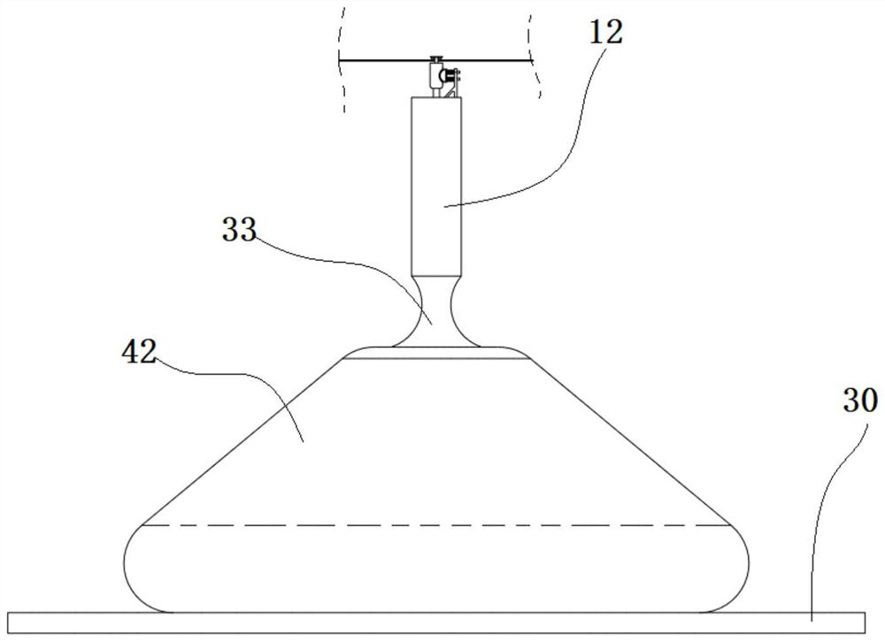 Mercury inertia triggering device of automobile safety air bag