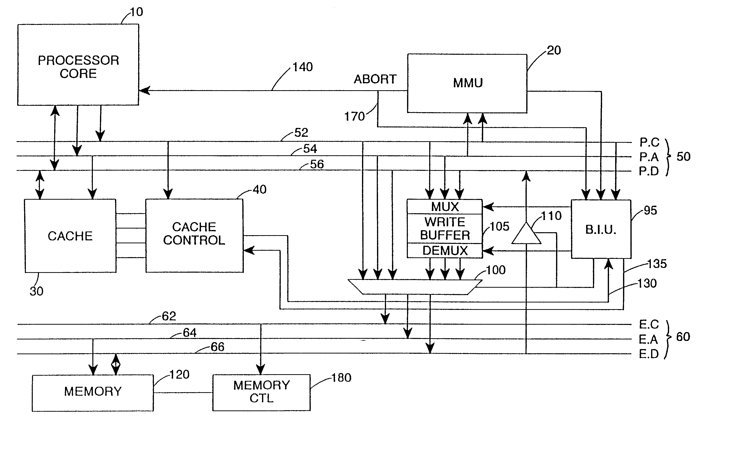 Write buffer for use in a data processing apparatus