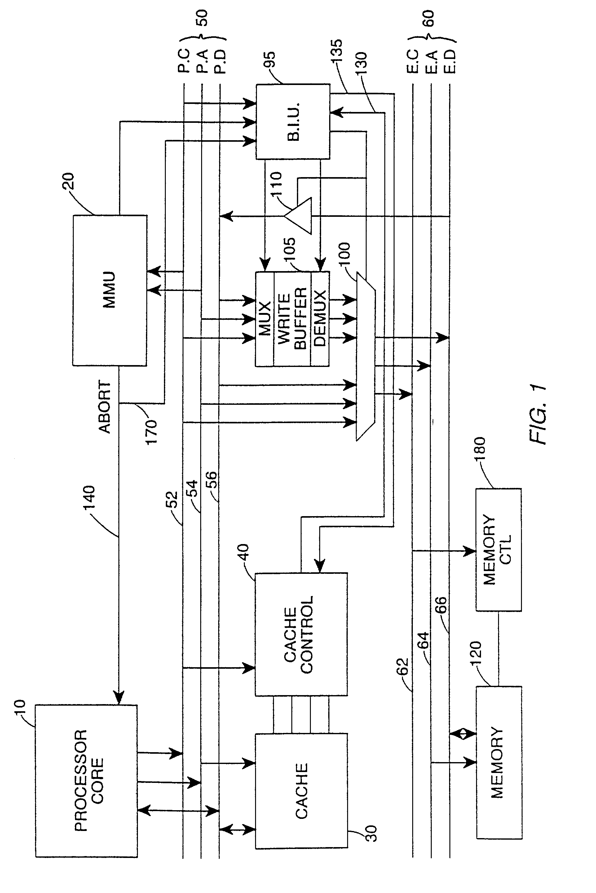 Write buffer for use in a data processing apparatus