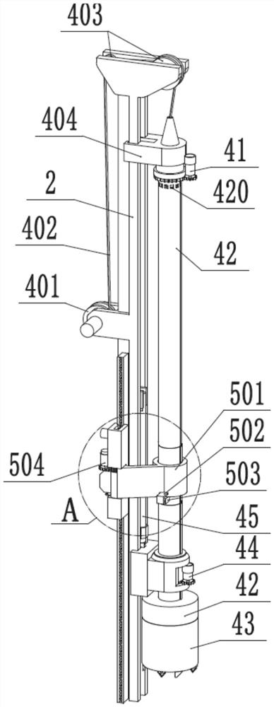 A rotary drilling rig