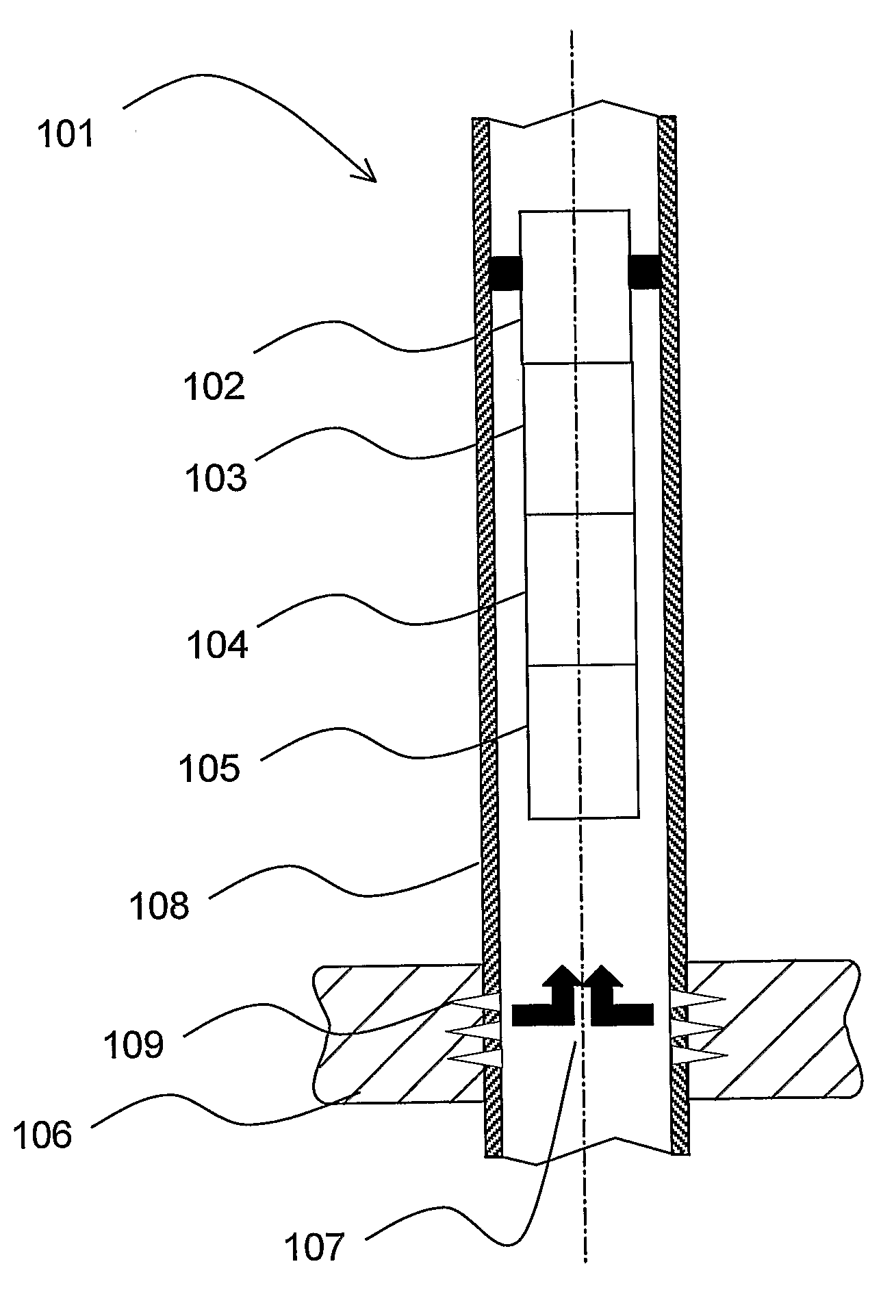 A device and a method for downhole energy generation