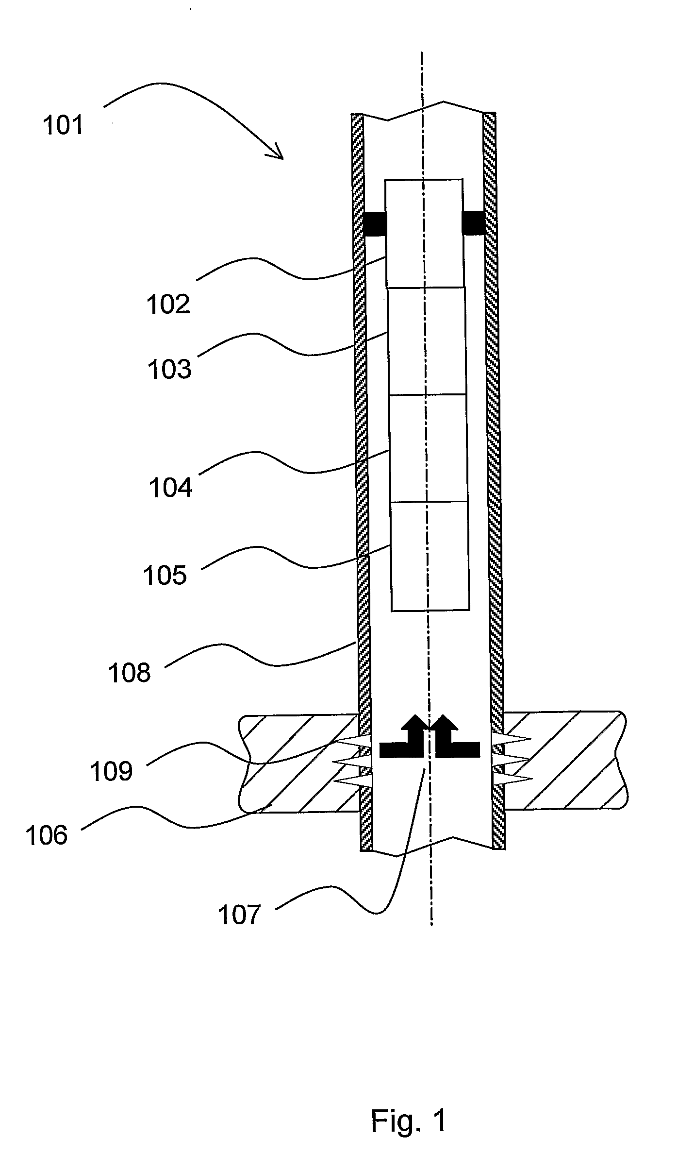 A device and a method for downhole energy generation
