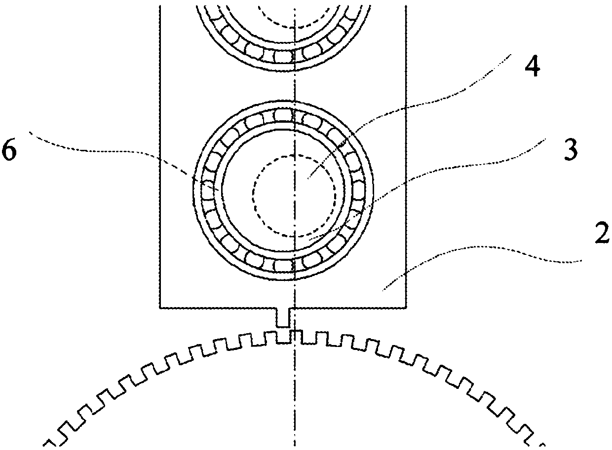 Movement transmission device, in particular for a robot arm