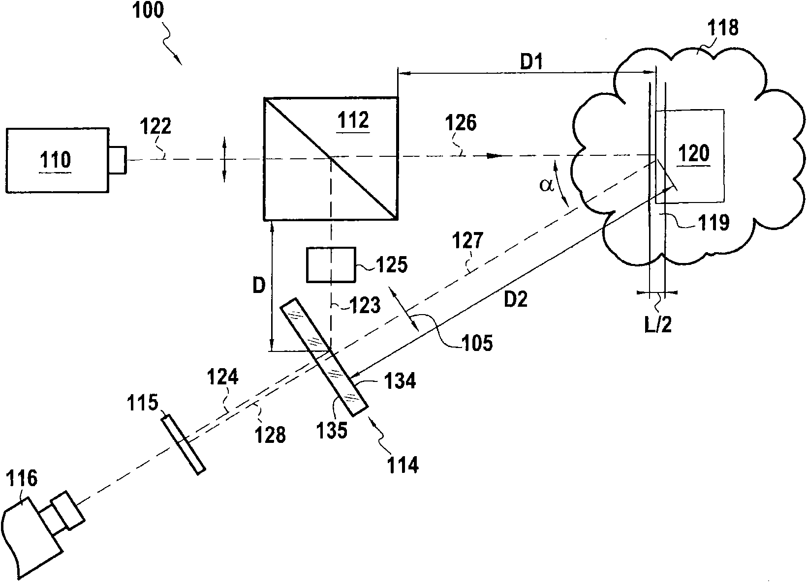 Sensor and imaging system for the remote detection of an object