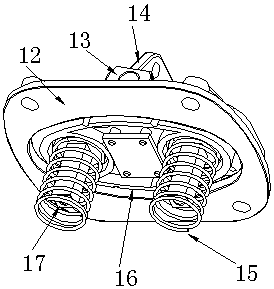 The rubbing part of the intelligent shampoo robot presses down the positioning mechanism