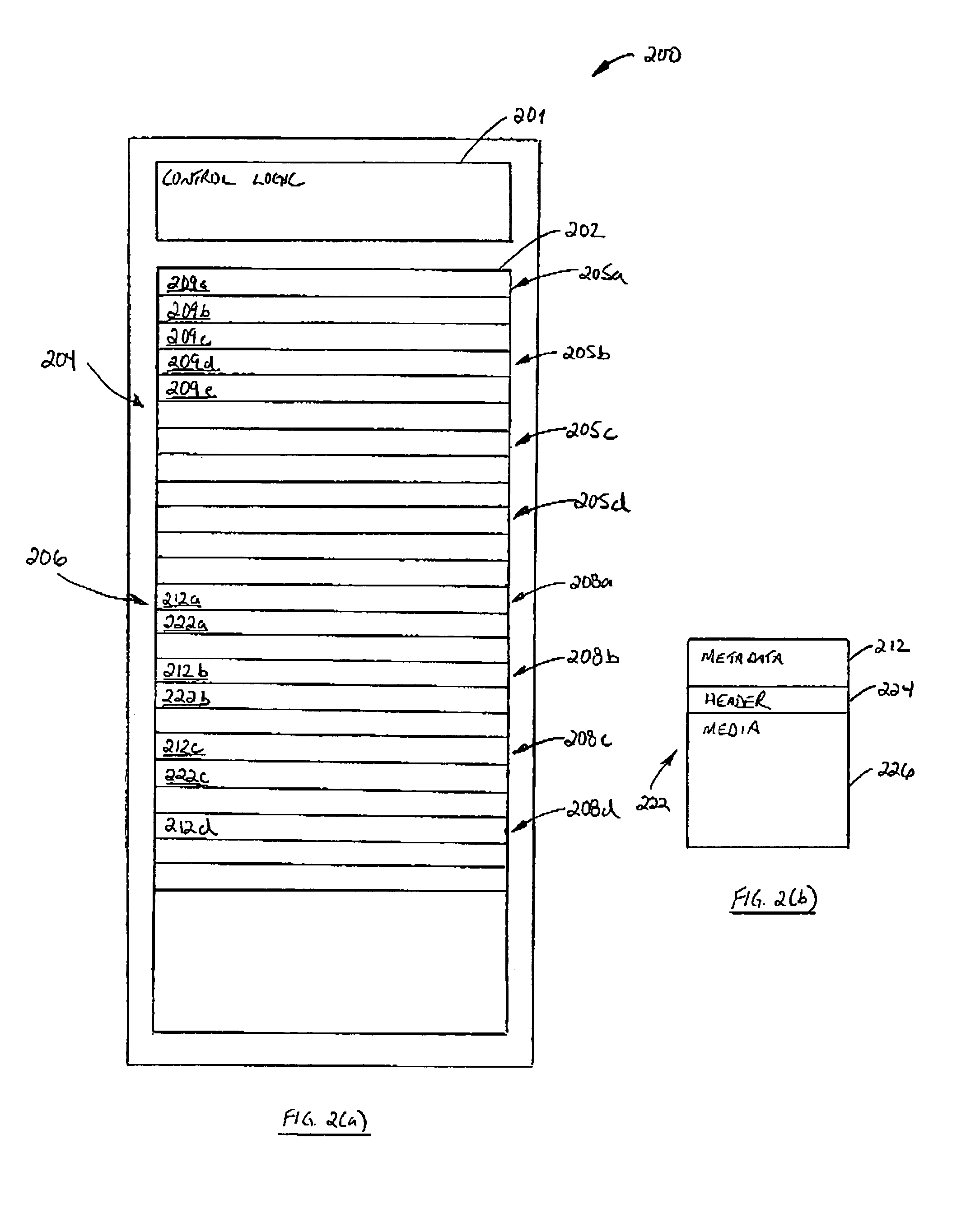 Method and file structures for managing data on a flash disk