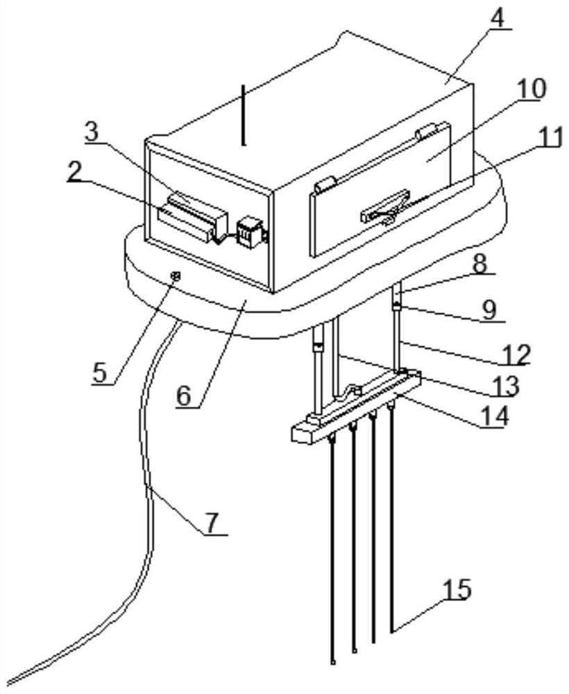 Sewage monitoring device for pollution point source statistics and using method