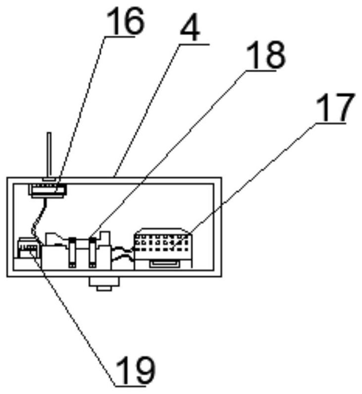 Sewage monitoring device for pollution point source statistics and using method