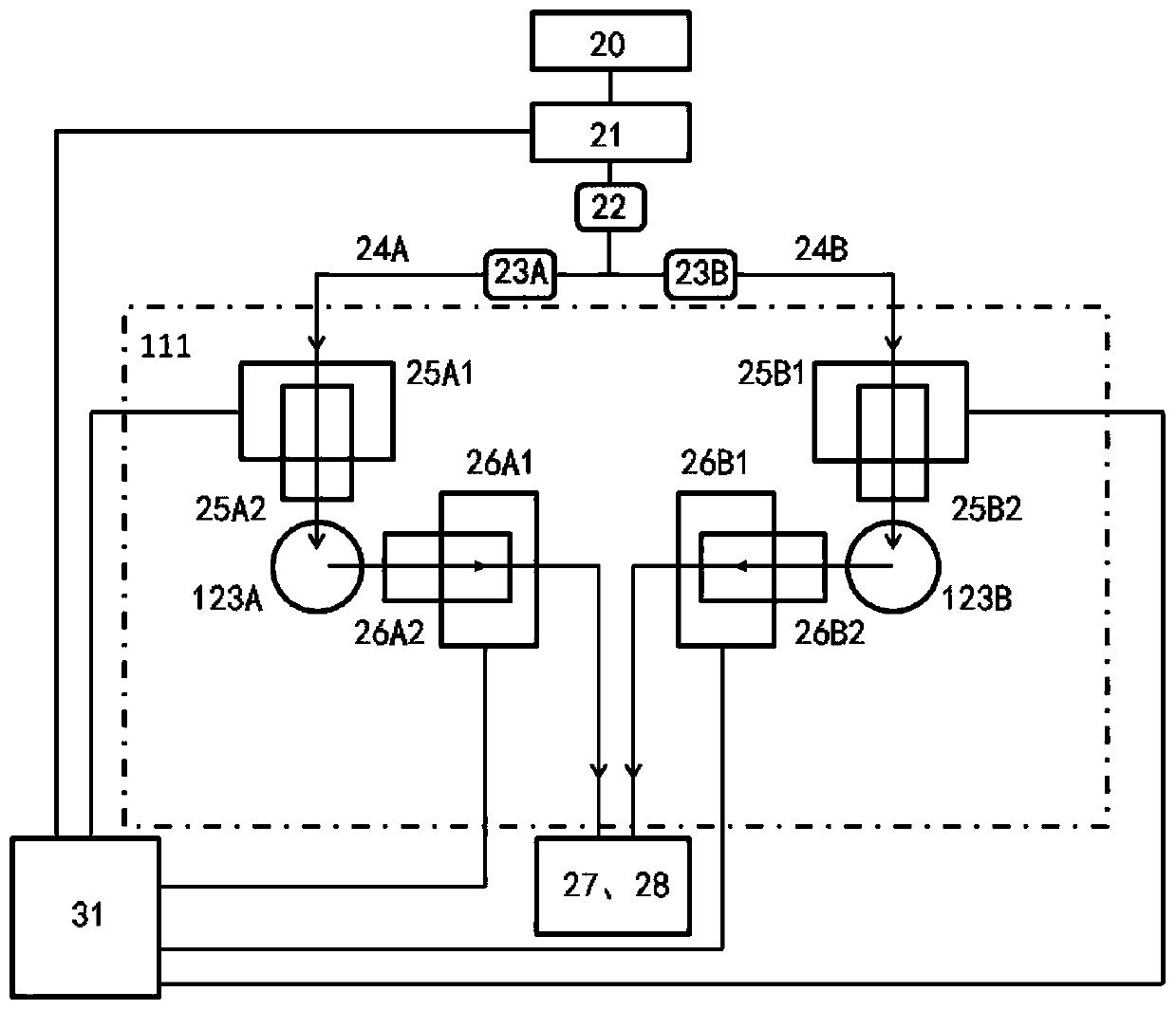 Isothermal Thermal Power Measuring Device with Fluorescence Spectrum Measurement Function