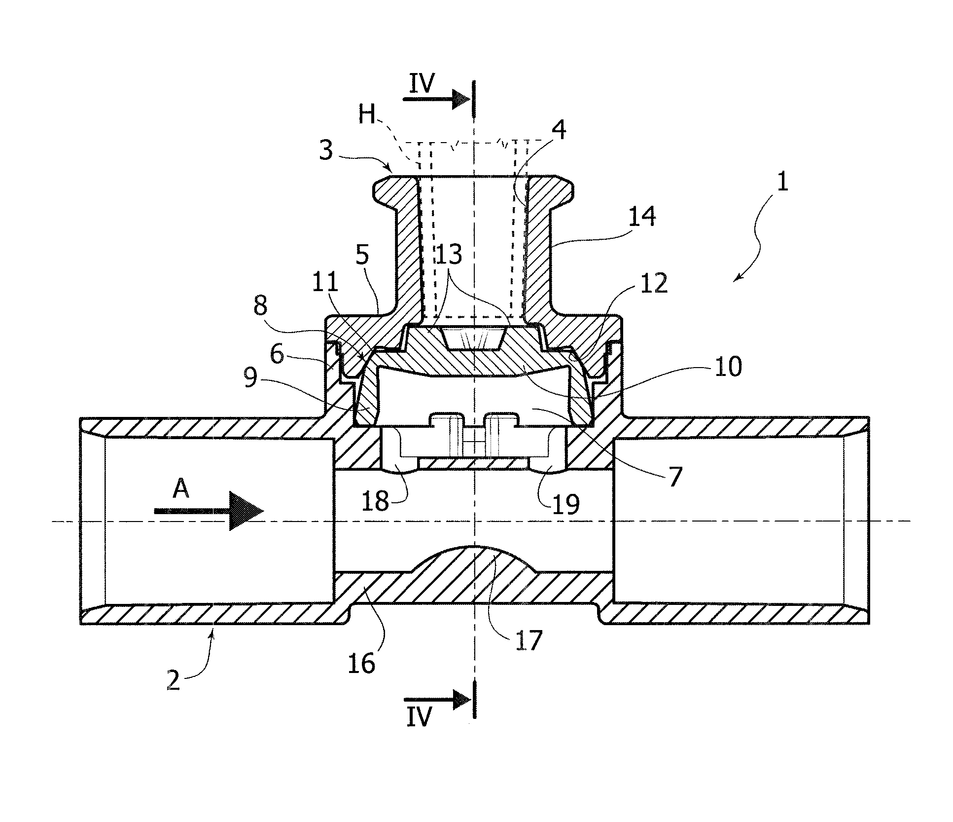 Flow system for medical lines