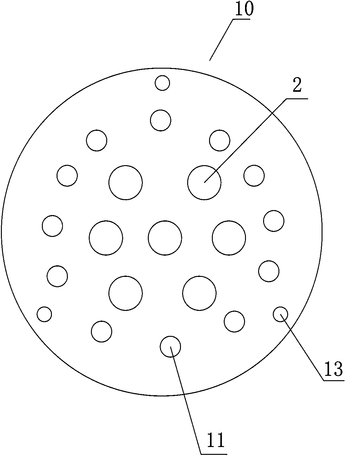 LED (light-emitting diode) lamp for radiating heat by using ultrasonic waves