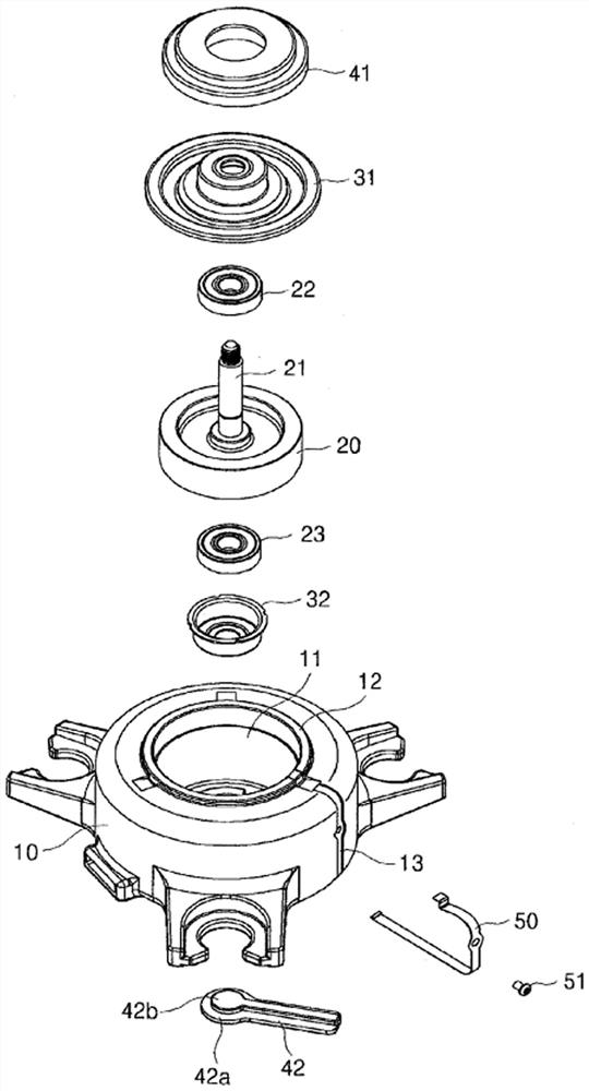 Brushless DC motor with mold cover for ground protection