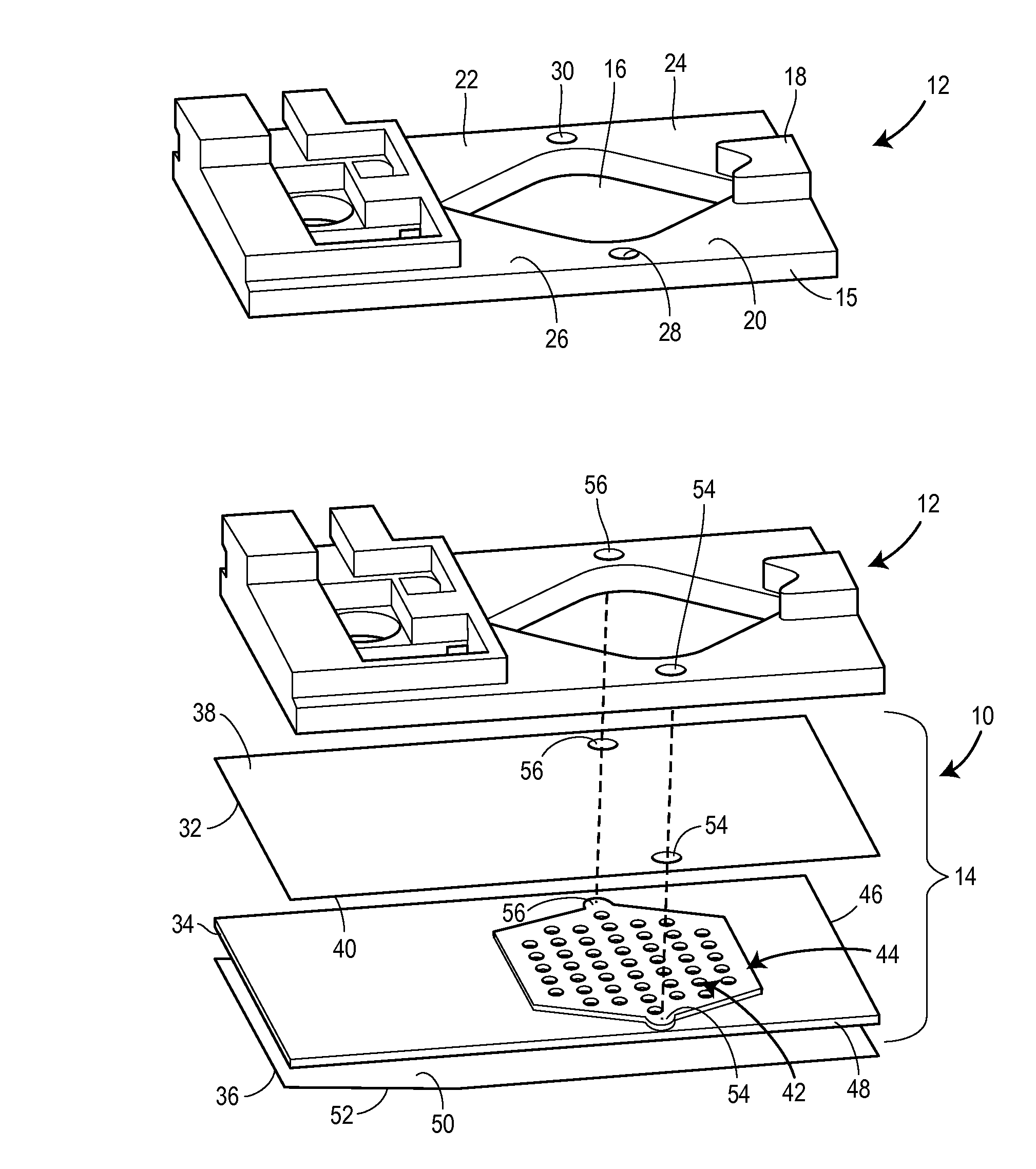 Microfluidic device and method for modulating a gas environment of cell cultures and tissues