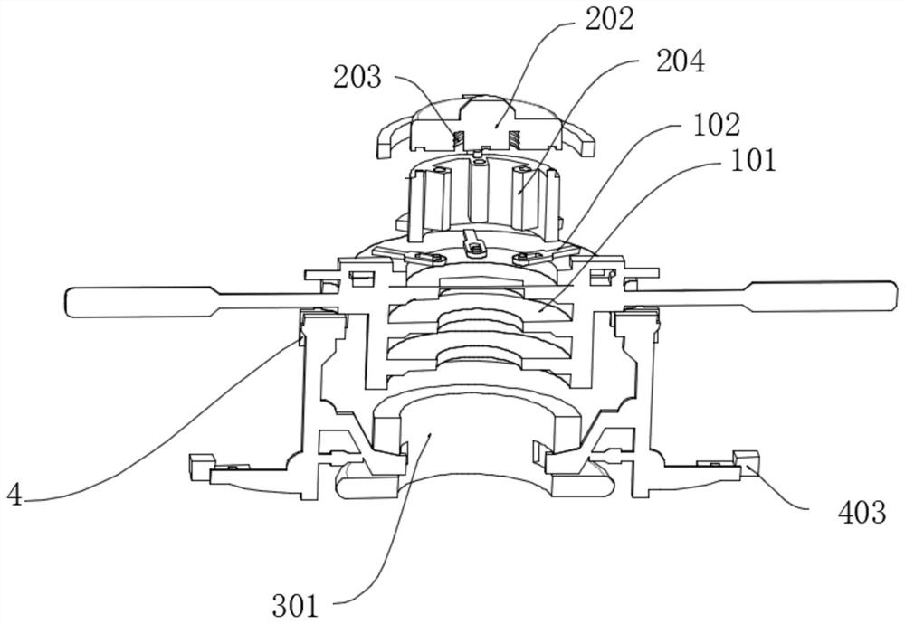 Long shaft tapping quick-change threading die guide frame