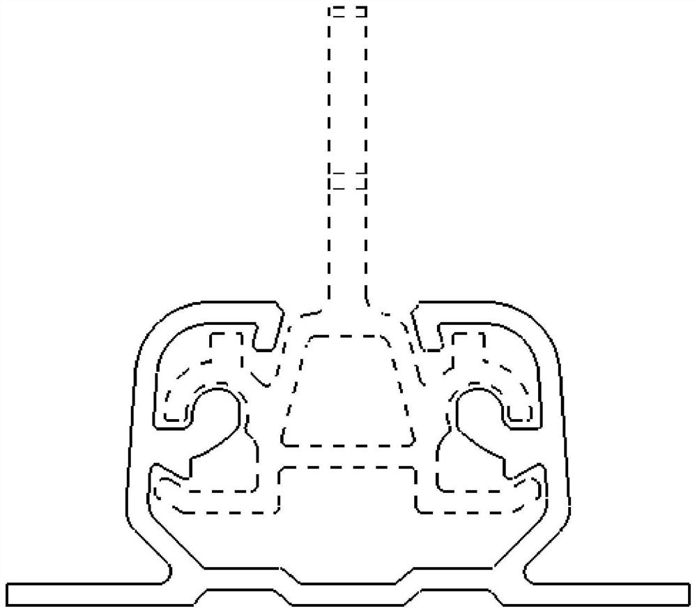 Lower sliding rail profile for automobile seat and manufacturing method thereof