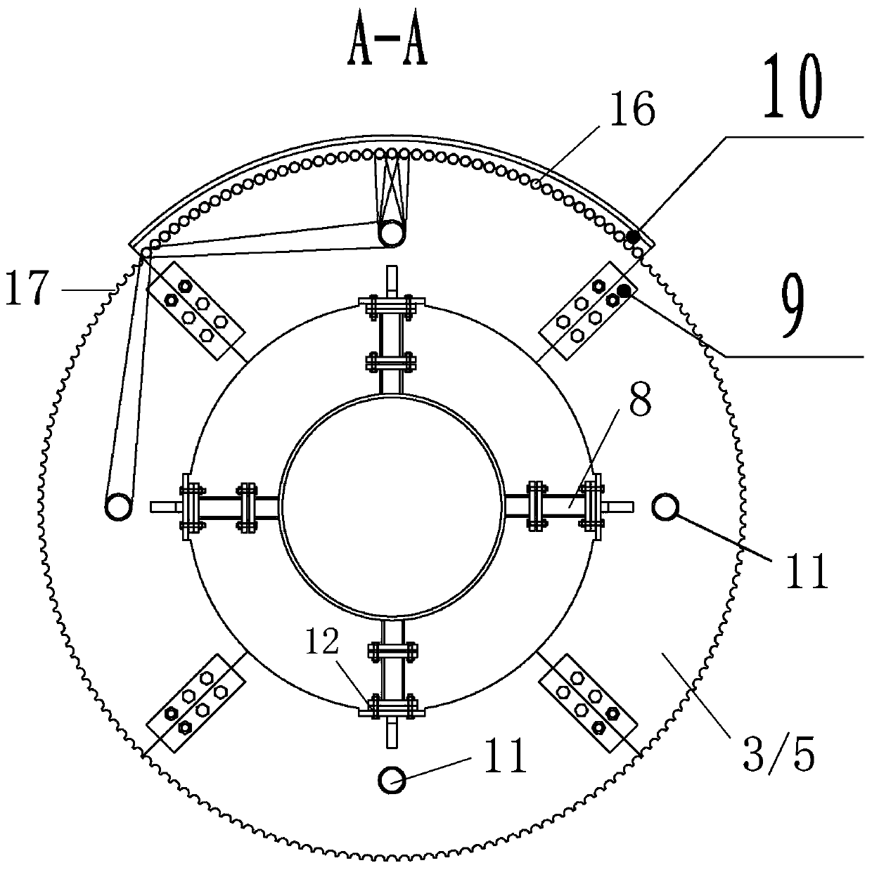 Water-cooled wall assembling tool and water-cooled wall assembling method