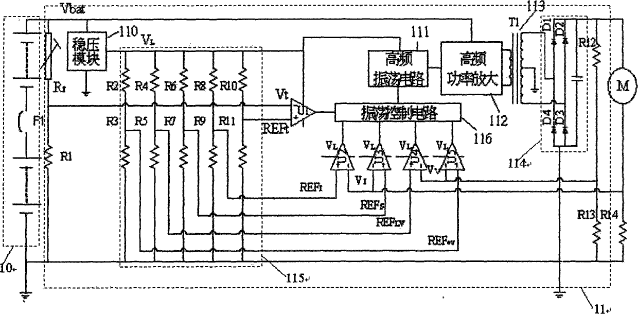 Electric power supply system for oil-electric hybrid vehicle