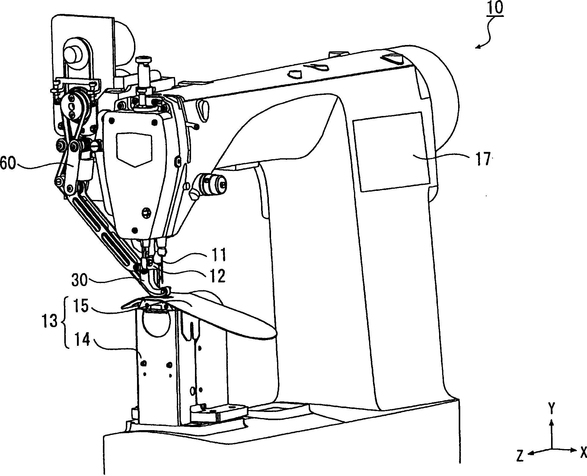Differential cloth-feed sewing machine