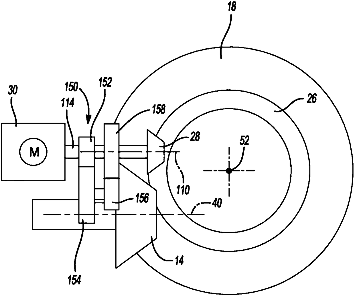 Drive module with parallel input axes for propulsive and torque-vectoring inputs