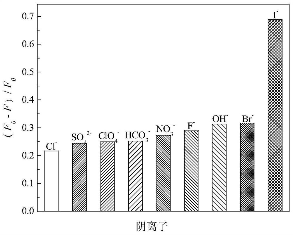 A kind of iodide ion recognition probe and preparation method thereof