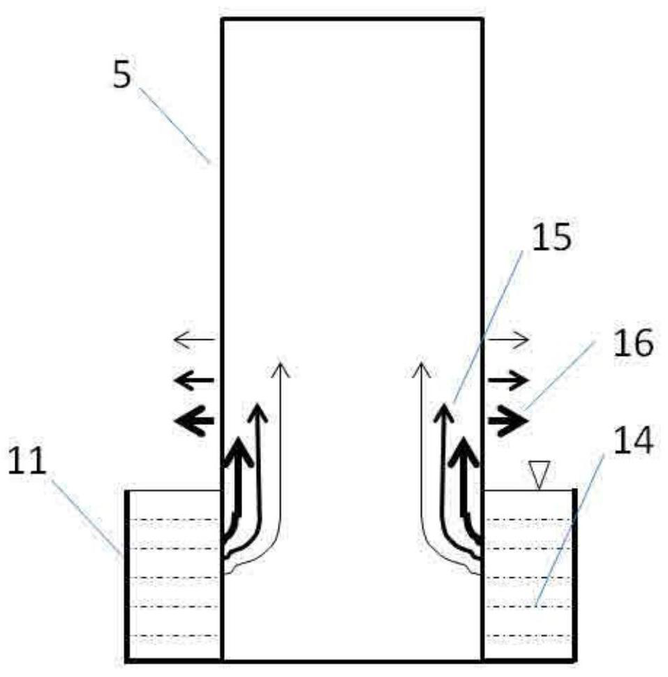 Device and method for testing evaporation rate of water passing through concrete surface under wick effect