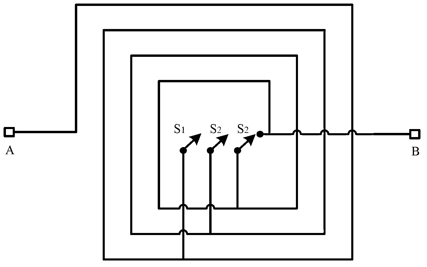 Adjustable on-chip inductor with superhigh Q value
