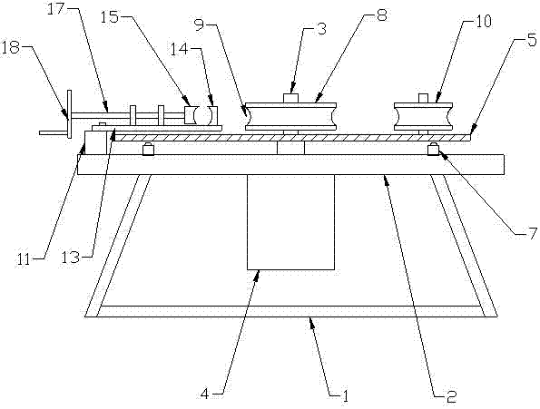 A pipe angle adjustable bending device