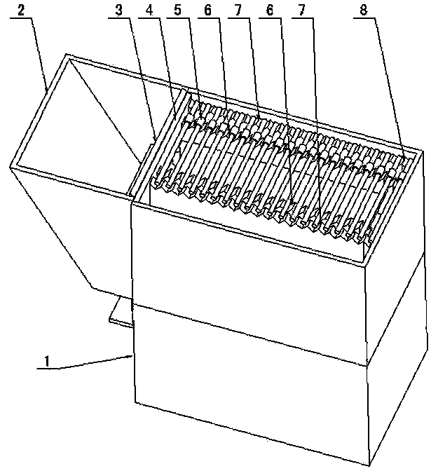 Automatic thin-long workpiece conveying device