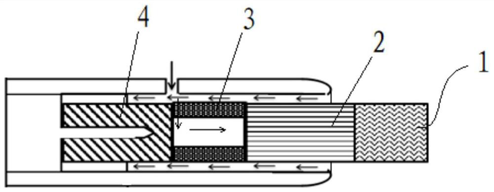 Heating cigarette with lateral air inlet function
