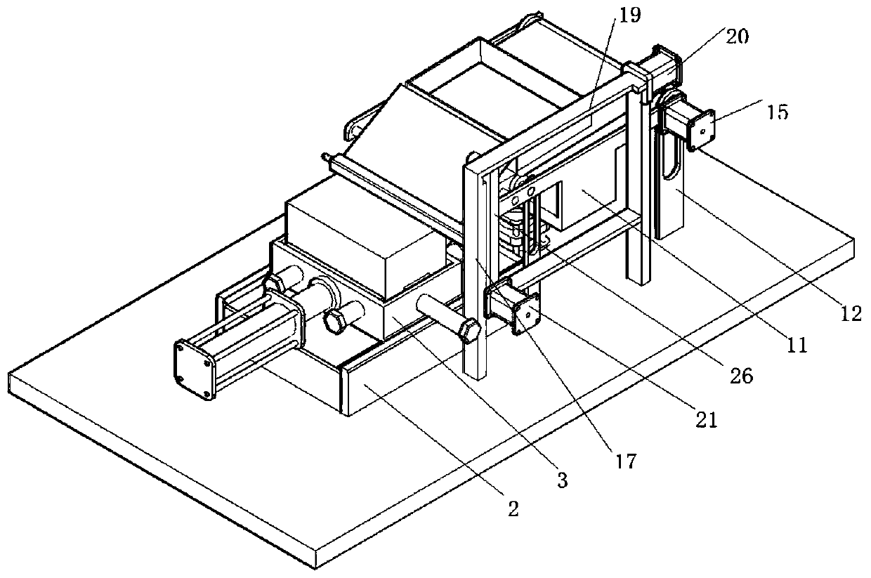 Pathological section unfolding, picking and arranging machine