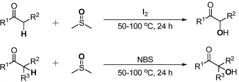 Cheap and efficient synthesis method of alpha-hydroxyketone compound