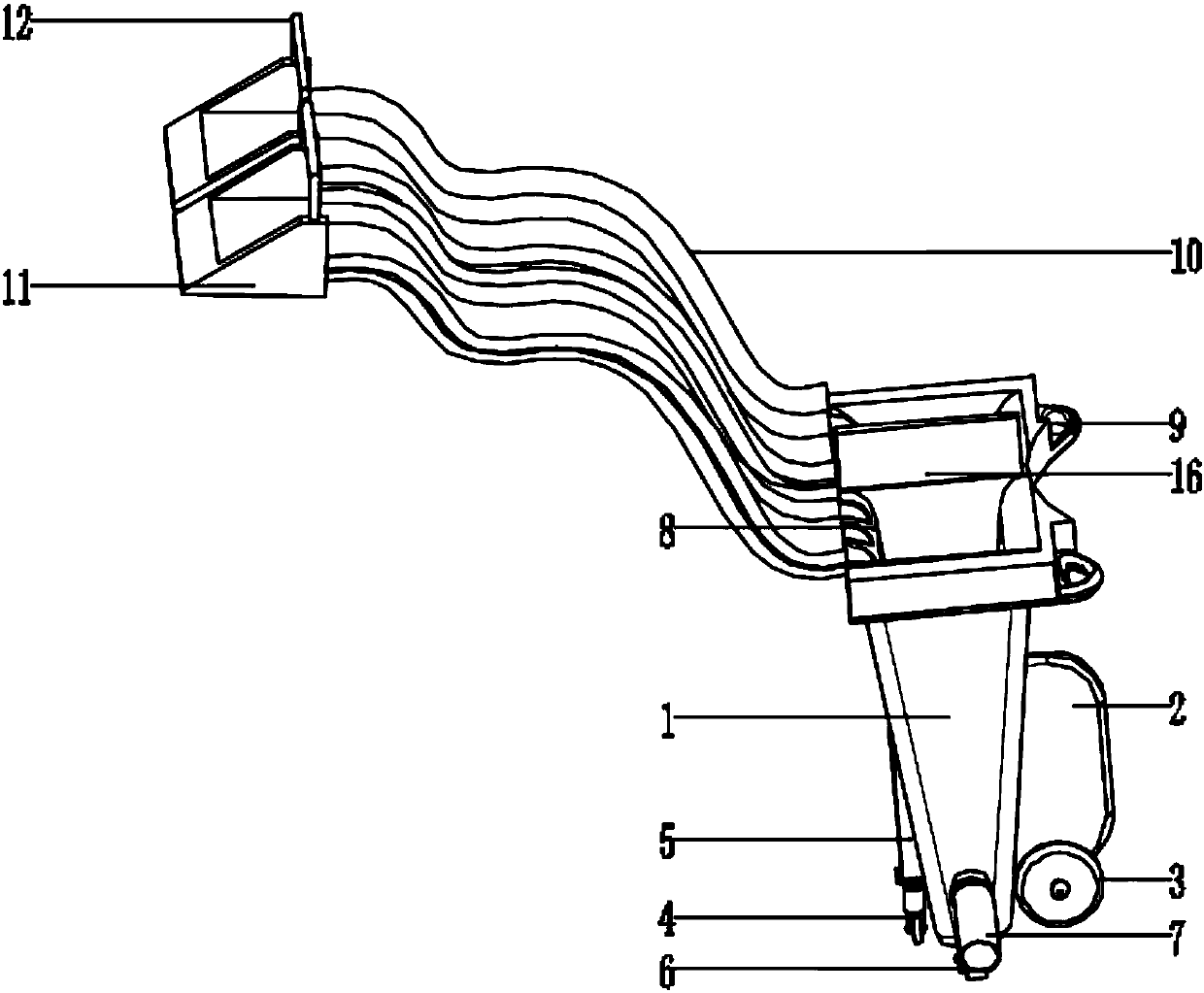 Damage sorting device for agricultural fruits