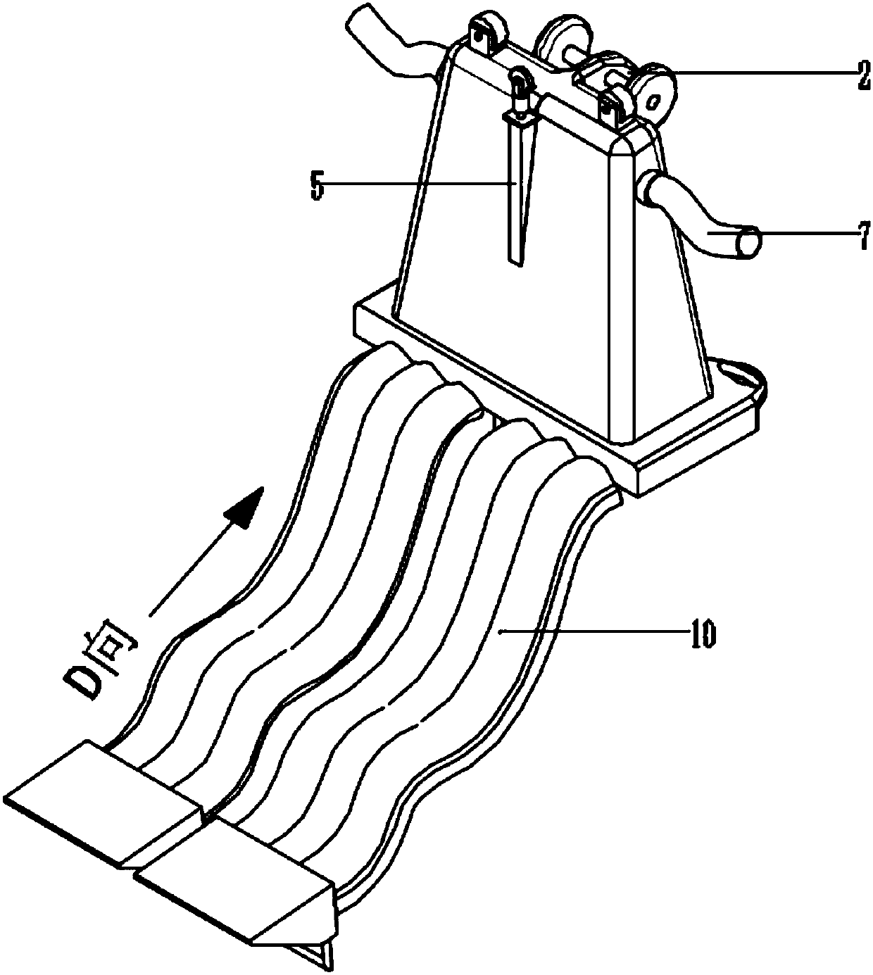 Damage sorting device for agricultural fruits