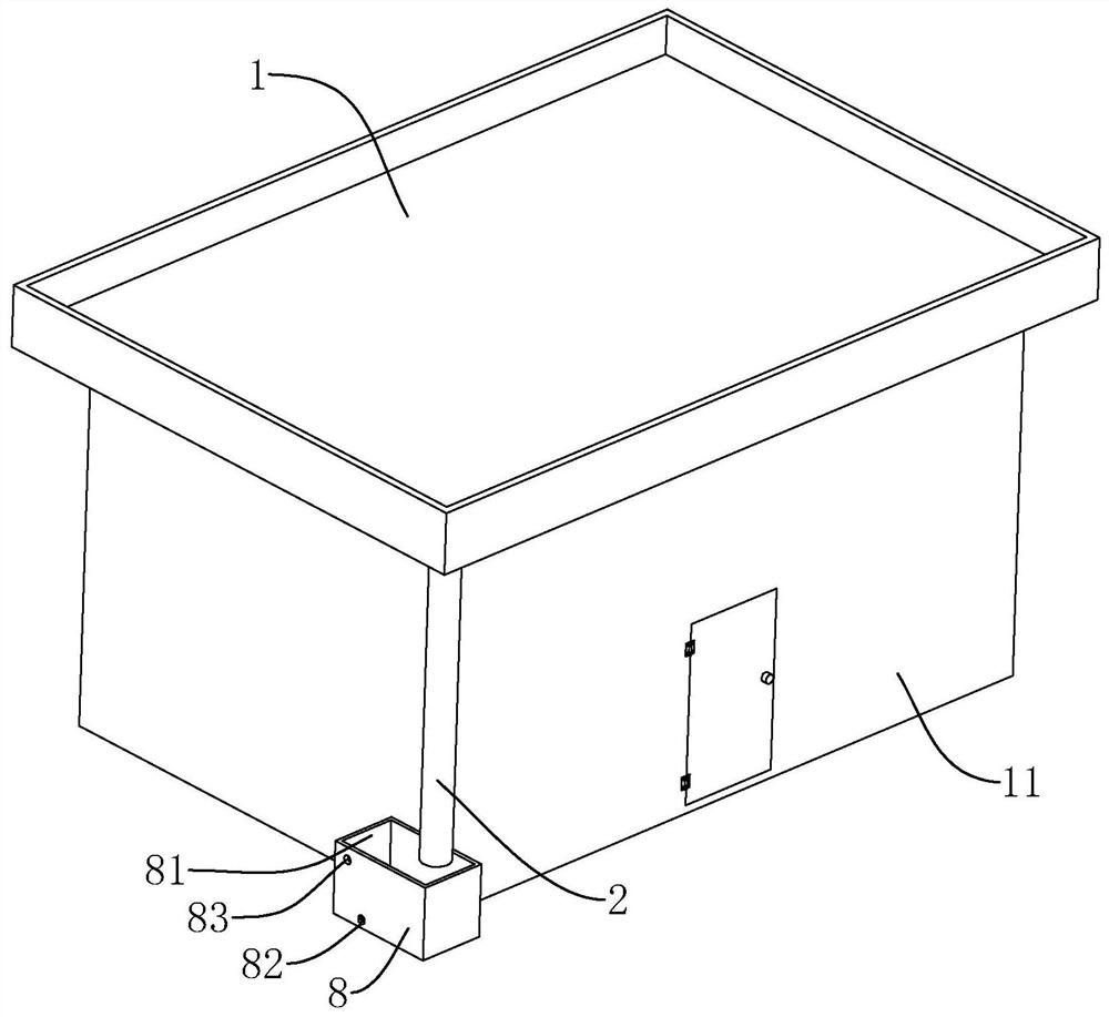 Drainage structure of a house building