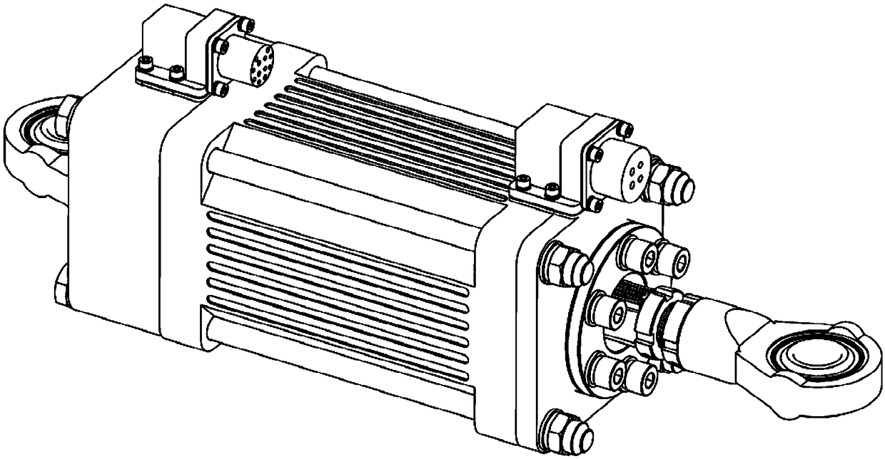 A highly integrated electromechanical actuator with integrated design