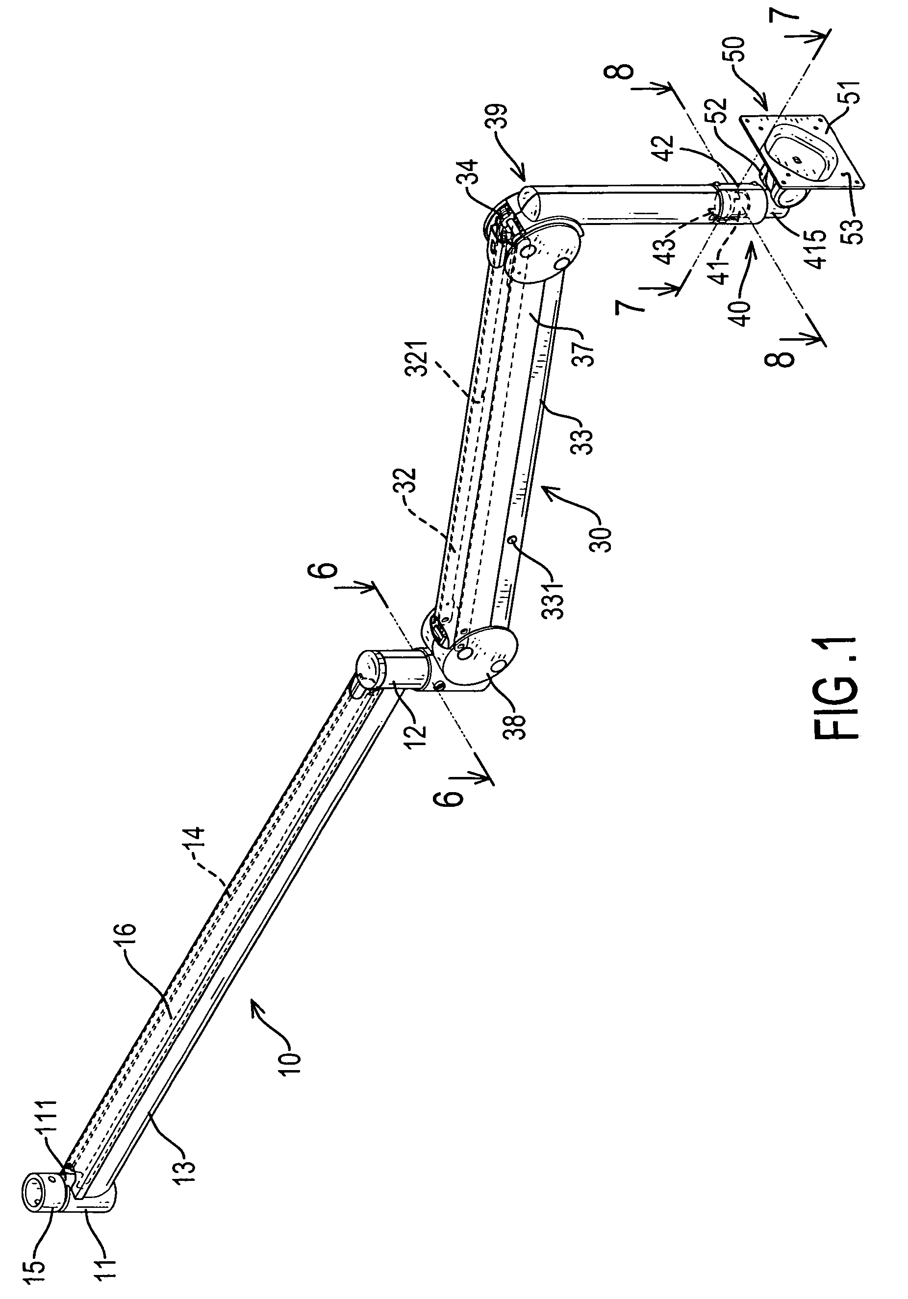 Support apparatus for suspending a display