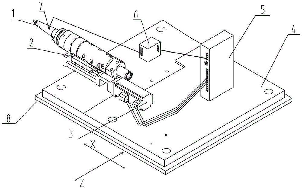 Method and device for real-time control texturing of cvc roller fiber laser focal length
