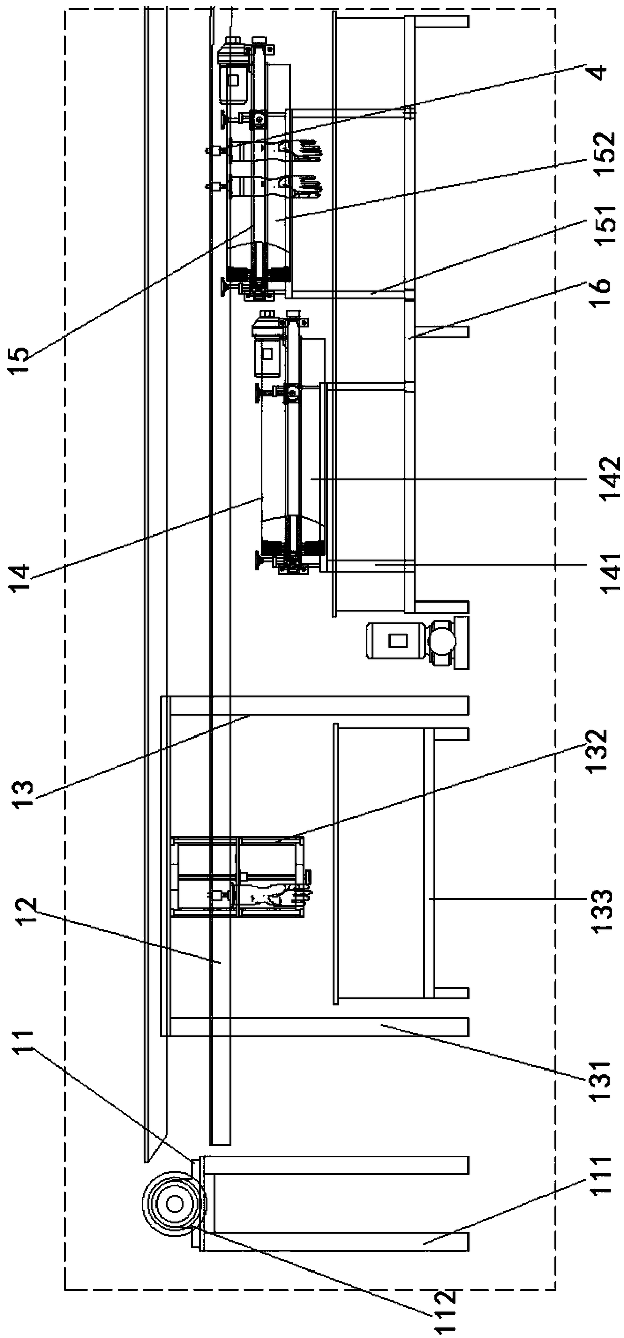 Automatic mold cleaning line suitable for mold cleaning and working method thereof