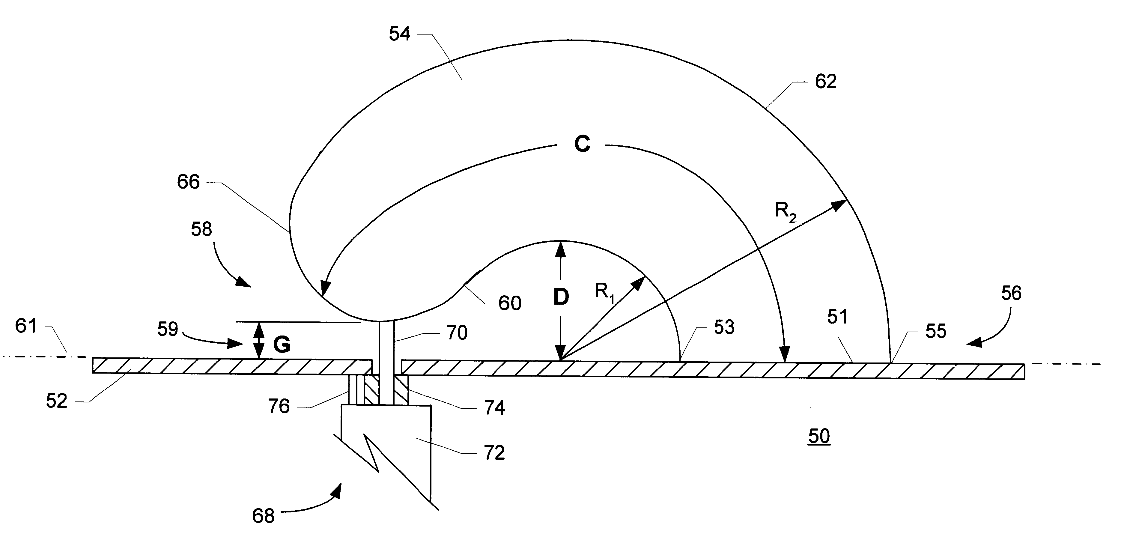 Single element antenna apparatus